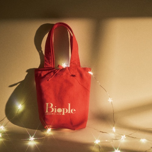 Biople オリジナルエコバックレッド ｜Biople WEB STORE（ビープル  ウェブストア）｜ナチュラル&オーガニックのコスメ・フードを取り揃えたショップ