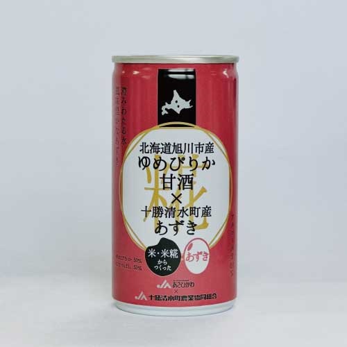【あさひかわ農業協同組合】北海道旭川市産ゆめぴりか甘酒×十勝清水町産あずきの小豆甘酒