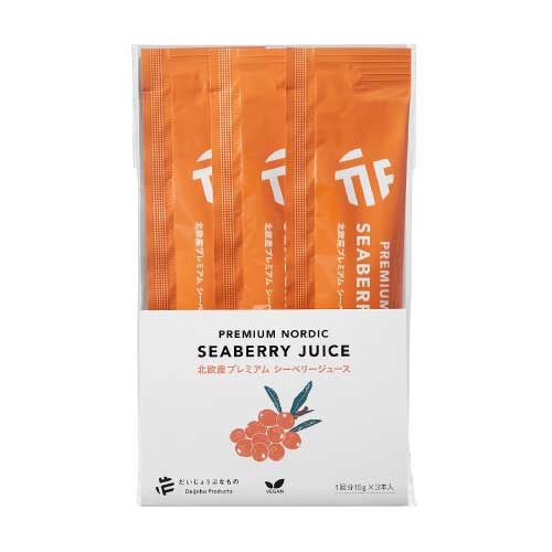 【だいじょうぶなもの】北欧産プレミアム シーベリージュース　15g×3本