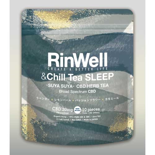 【RinWell】CBDハーブティーChill Tea SLEEP -SUYA SUYA-