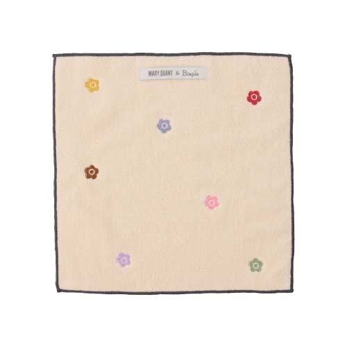 【Biople】＜MARY QUANT×Biople＞タオルハンカチ　アイボリー