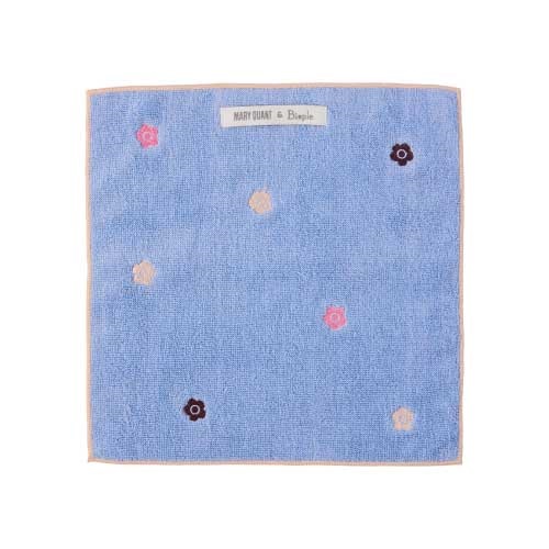 【Biople】＜MARY QUANT×Biople＞タオルハンカチ　ブルー