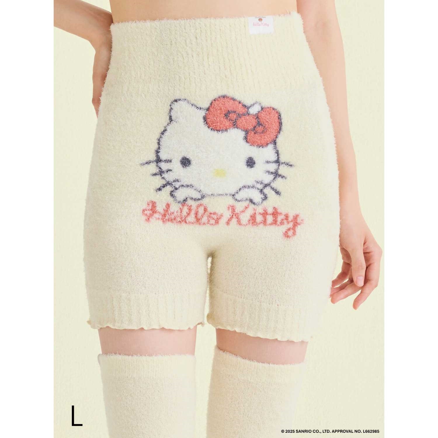 Ballelite】ハローキティ もこもこ腹巻付きパンツ IVR ＜M/L