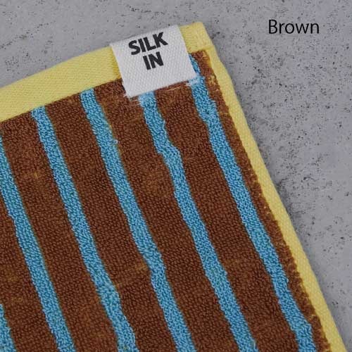 【WITHORWITHOUT】Stripe Hand Towel  ＜全2色＞(Brown)