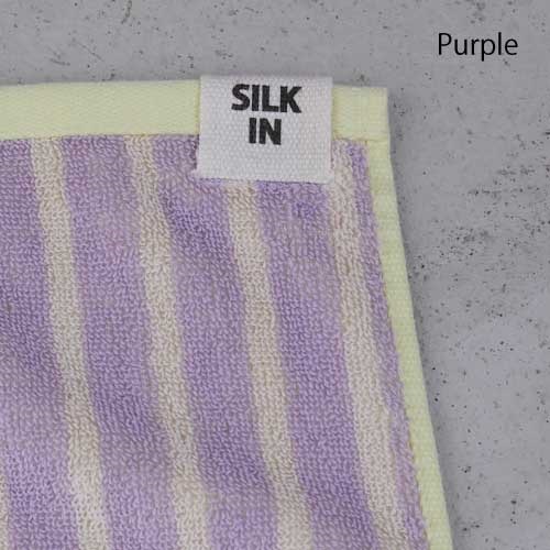 【WITHORWITHOUT】Stripe Mini Towel  ＜全2色＞(Purple)