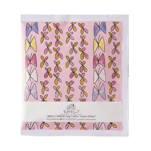 第３世界ショップ Artisan Drip Coffee サンタ・フェリサ『蝶々とお花』