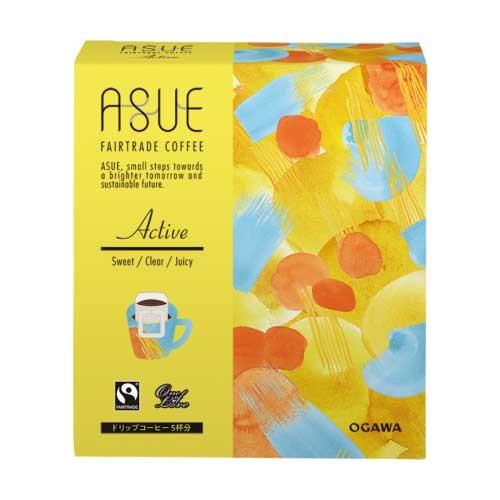 【小川珈琲】ASUE Fairtrade Coffee Active ドリップコーヒー 5杯分