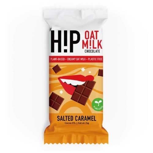 【H!P CHOCOLATE】Salted Caramel Oat Milk Chocolate miniBar 25g