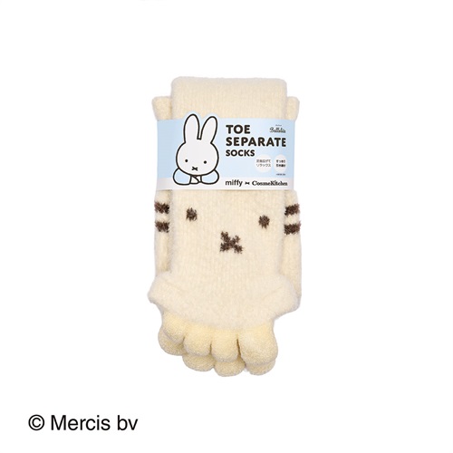 【Ballelite】＜miffy＞足指セパレートソックス＜全2色＞(アイボリー)