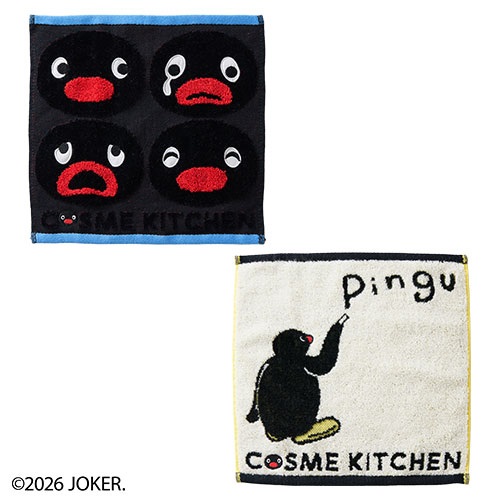 【Cosme Kitchen】＜ピングー＞タオルハンカチ＜全2種＞
