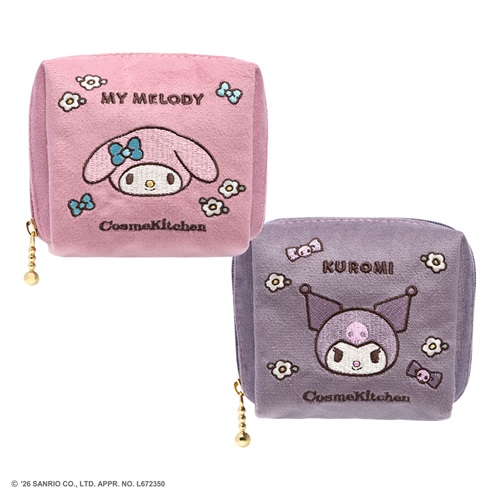 【Cosme Kitchen】＜MY MELODY＞＜KUROMI＞ミニポーチ＜全2種＞