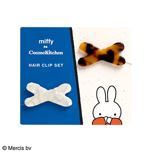 ＜先行予約＞【Cosme Kitchen】＜miffy＞アセテートヘアクリップセット