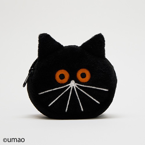 ＜先行予約＞【Cosme Kitchen】＜umao＞ぬいぐるみポーチ（くろねこ）