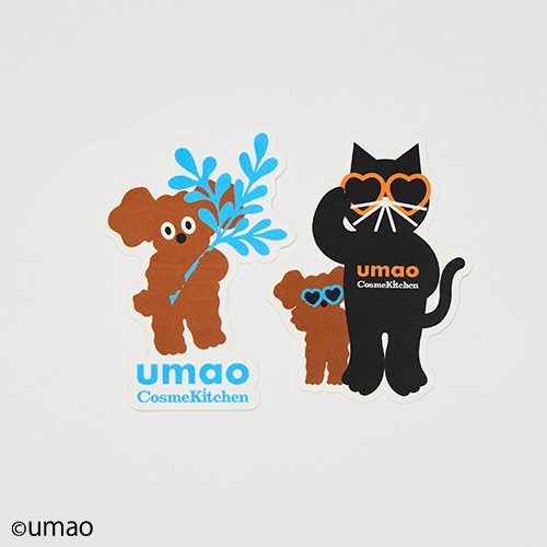 ＜先行予約＞【Cosme Kitchen】＜umao＞ステッカー２PセットA