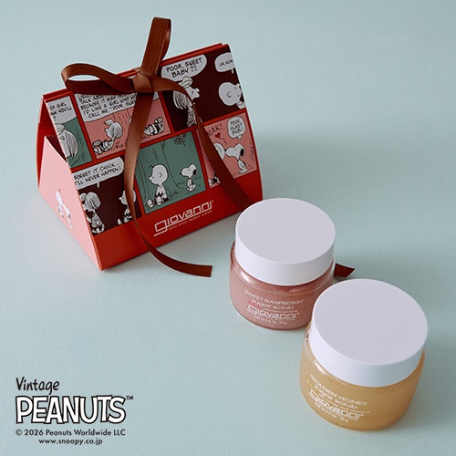 ＜先行予約＞【giovanni】＜PEANUTS＞ボディスクラブ mini-twin（ラズベリー＆ハニー）