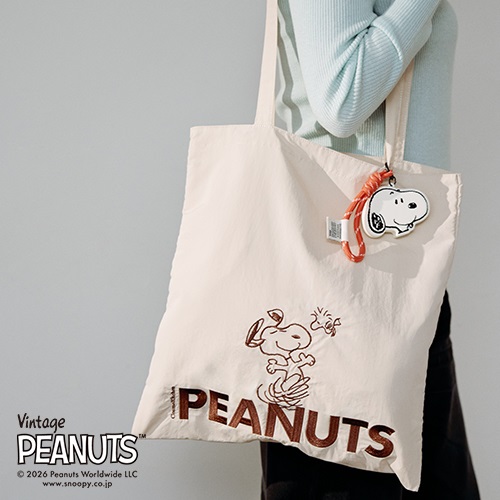 ＜先行予約＞【Cosme Kitchen】＜PEANUTS＞エンブロイダリートートバッグ＜全2色＞