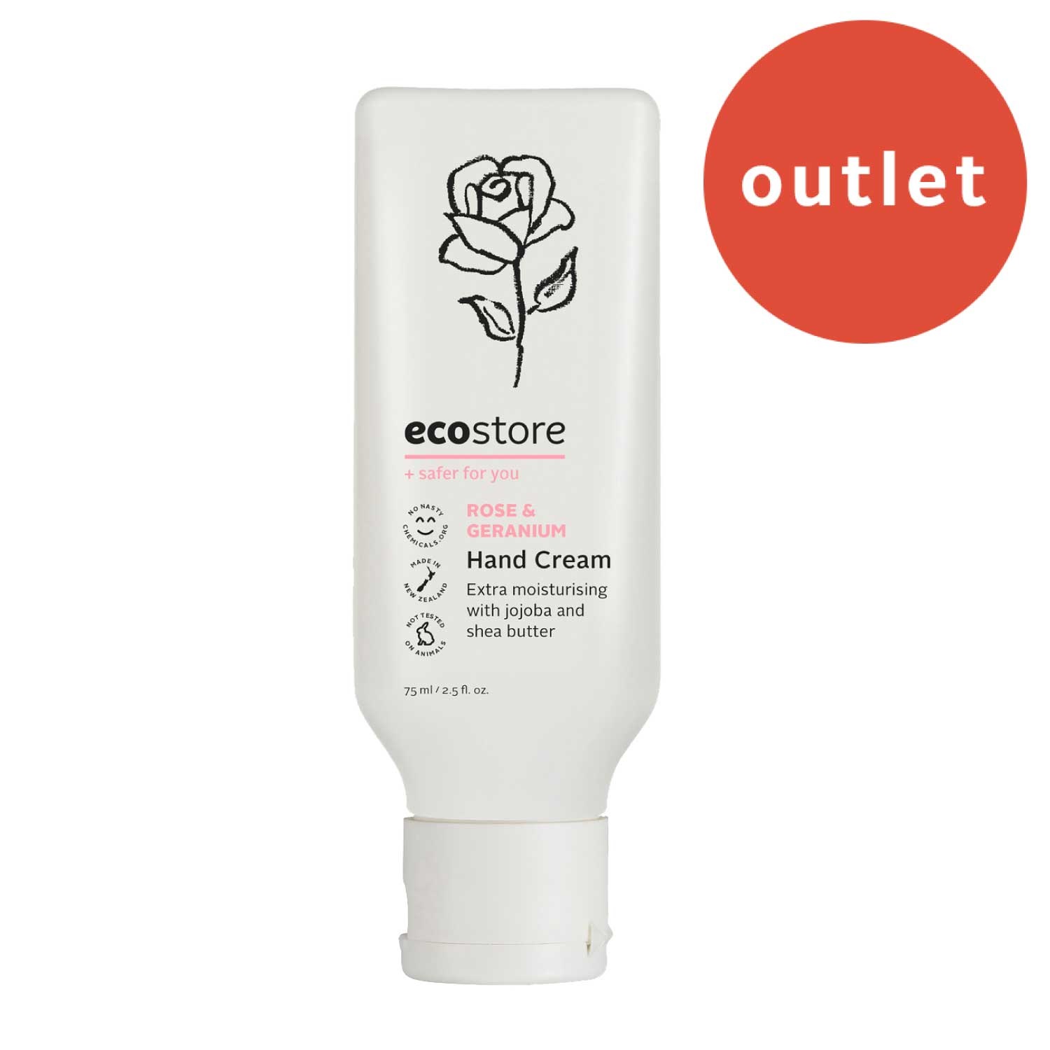 ＜アウトレット＞【ecostore】ハンドクリーム ＜ローズ＆ゼラニウム＞