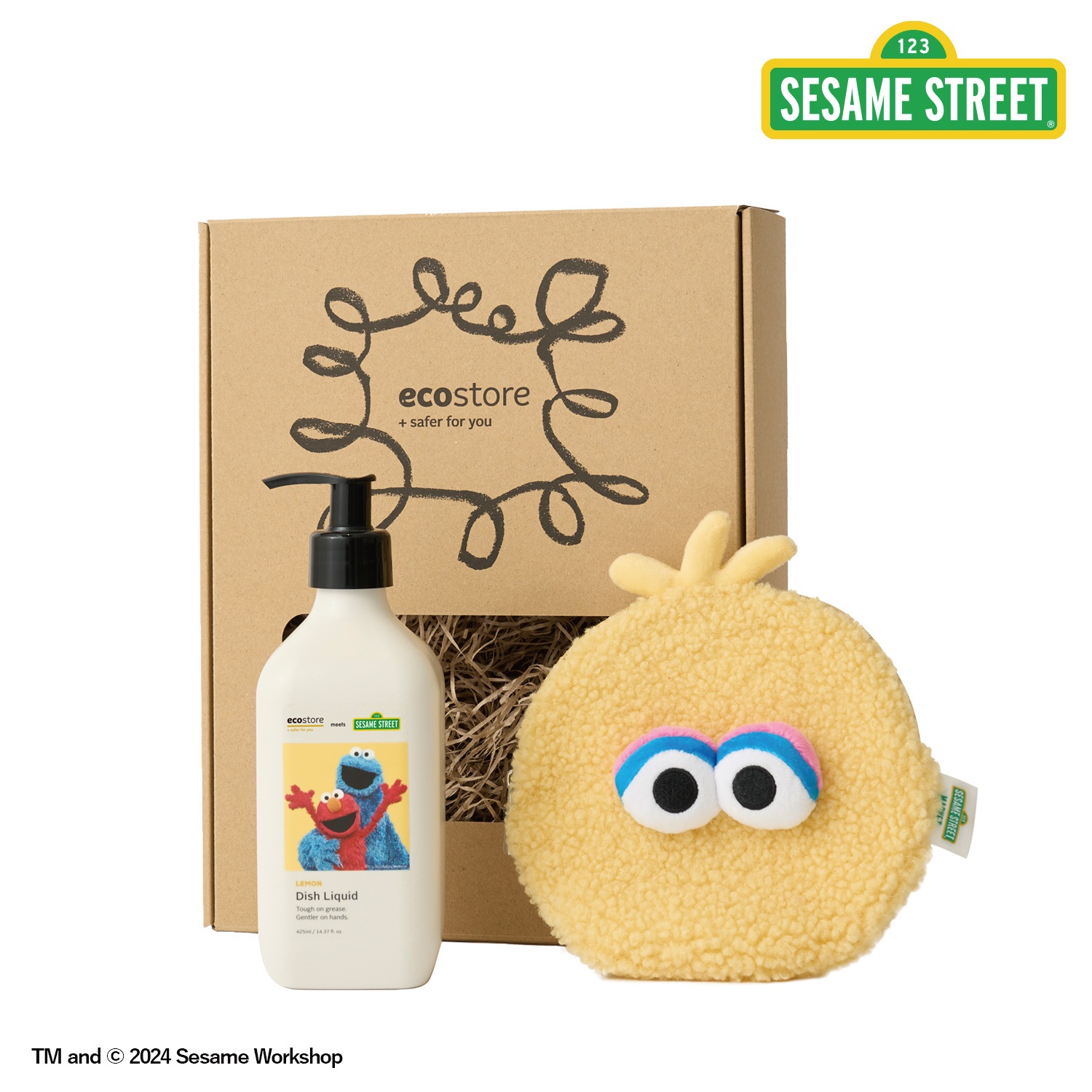 【ecostore】＜数量限定＞ SESAME STREET ギフトセット（フェイスポーチ）(ビッグバード)