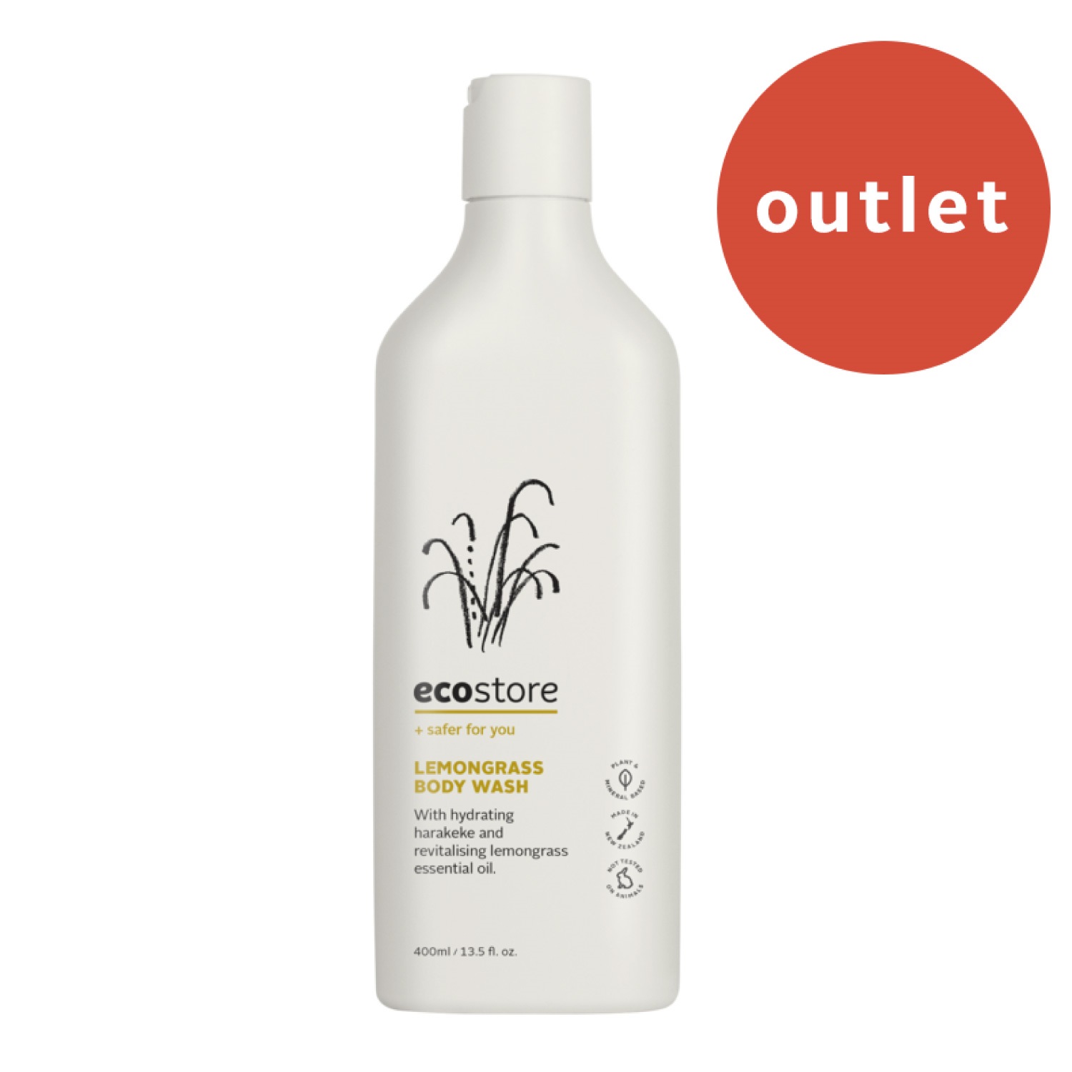 ＜アウトレット＞【ecostore】ボディウォッシュ ＜レモングラス＞ 400mL