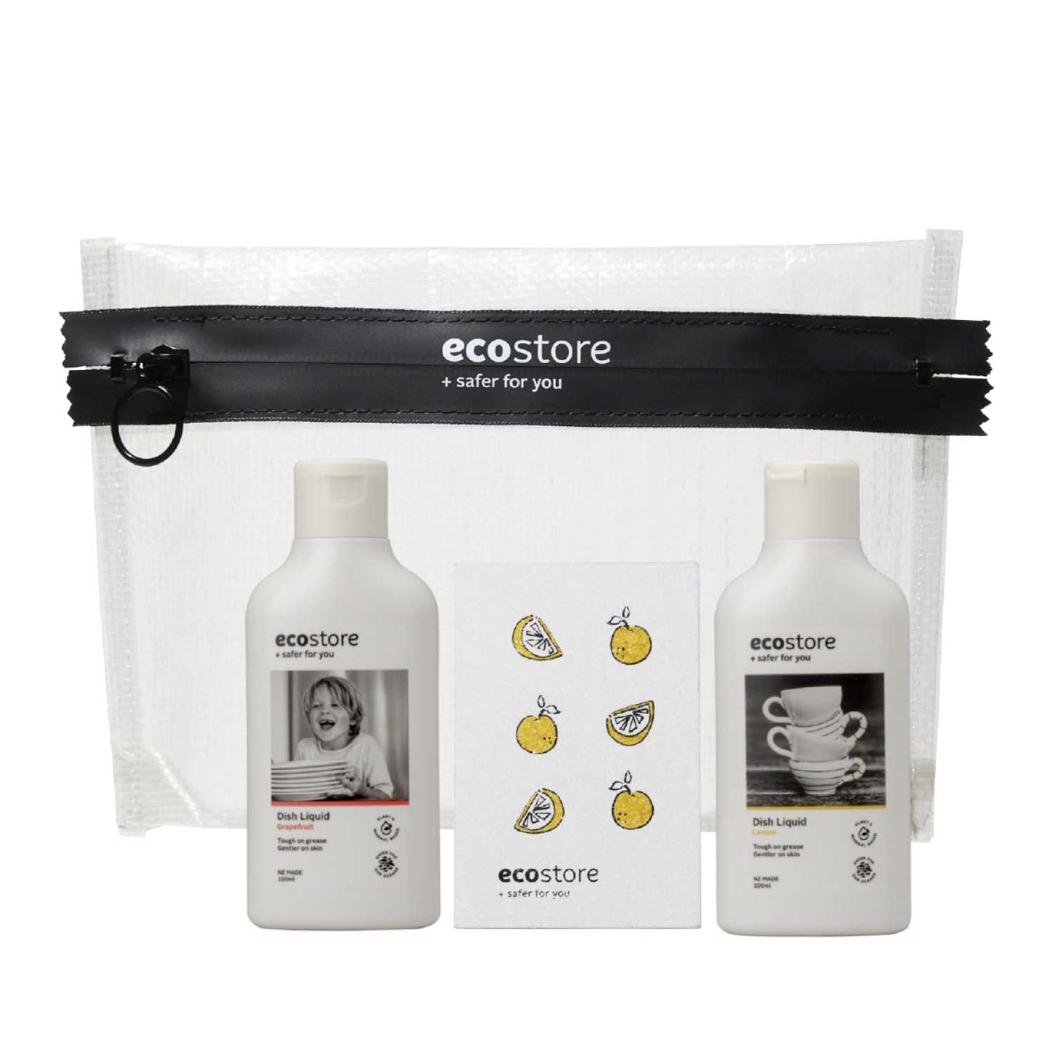 【ecostore】ディッシュウォッシュミニボトルセット(スポンジ付き)