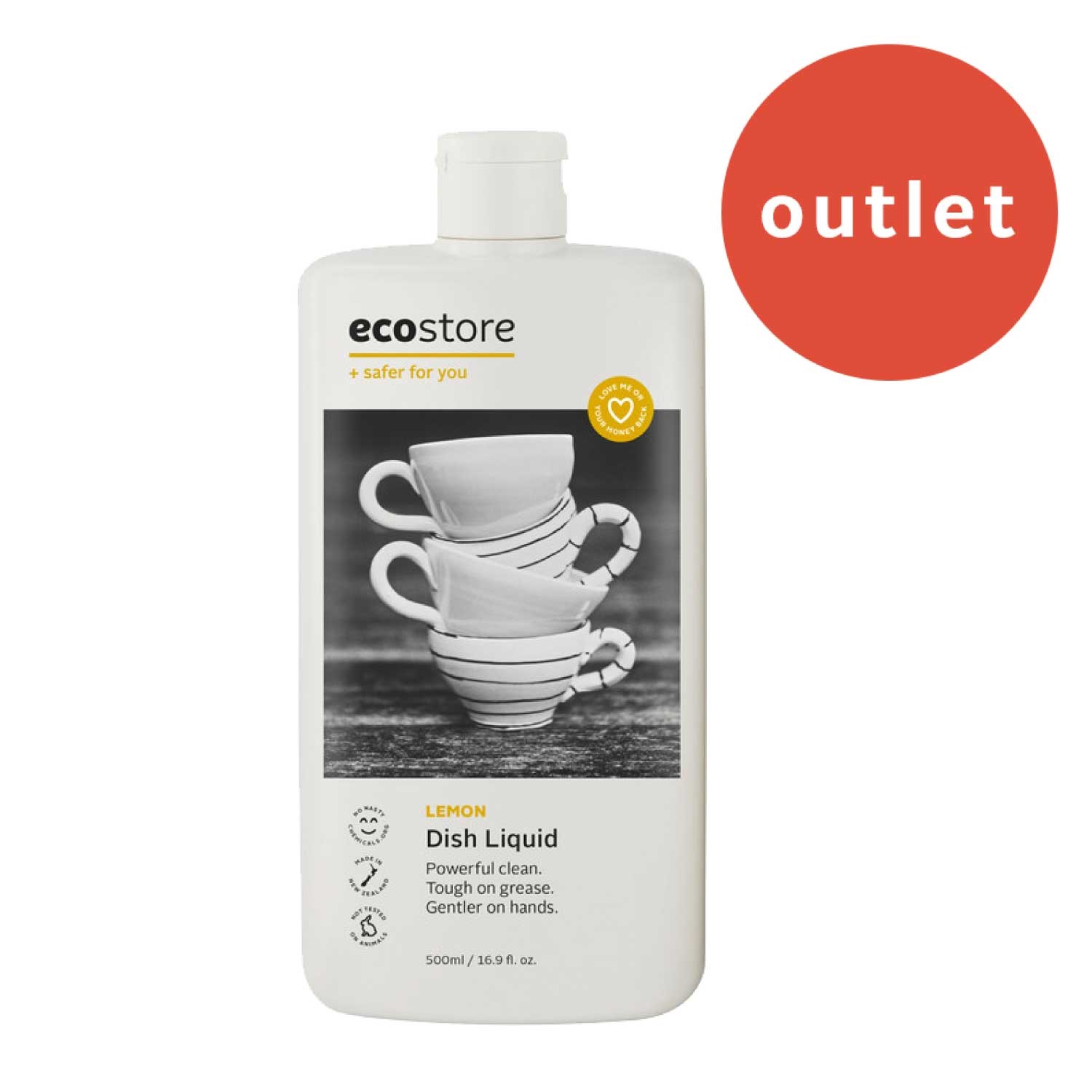 ＜アウトレット＞【ecostore】ディッシュウォッシュ リキッド ＜レモン＞ 500mL
