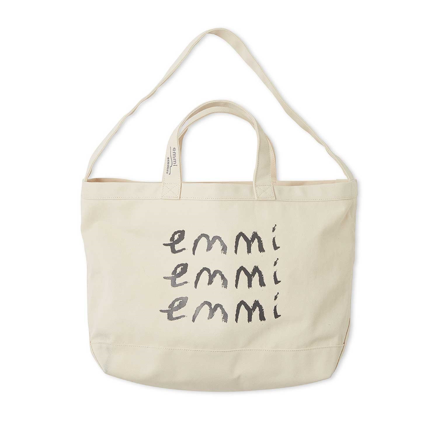 【emmi×ecostore】eco キャンバストート ＜全３色＞(アイボリー)