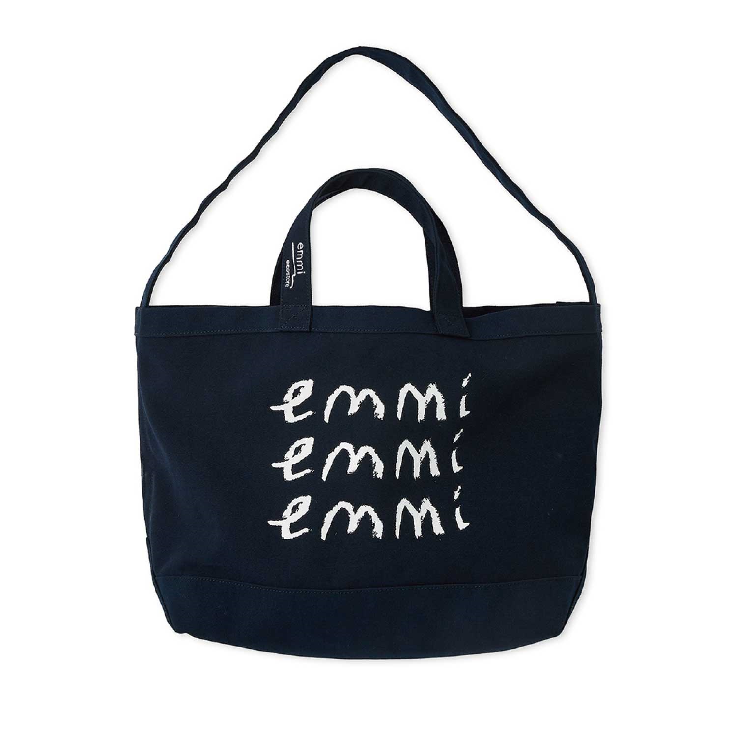 【emmi×ecostore】eco キャンバストート ＜全３色＞(ネイビー)