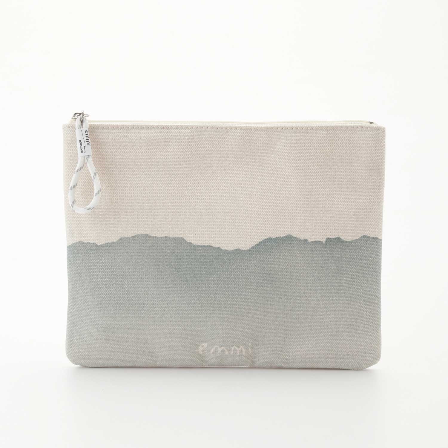 【emmi×ecostore】eco フラットポーチ ＜全３色＞(ミント)