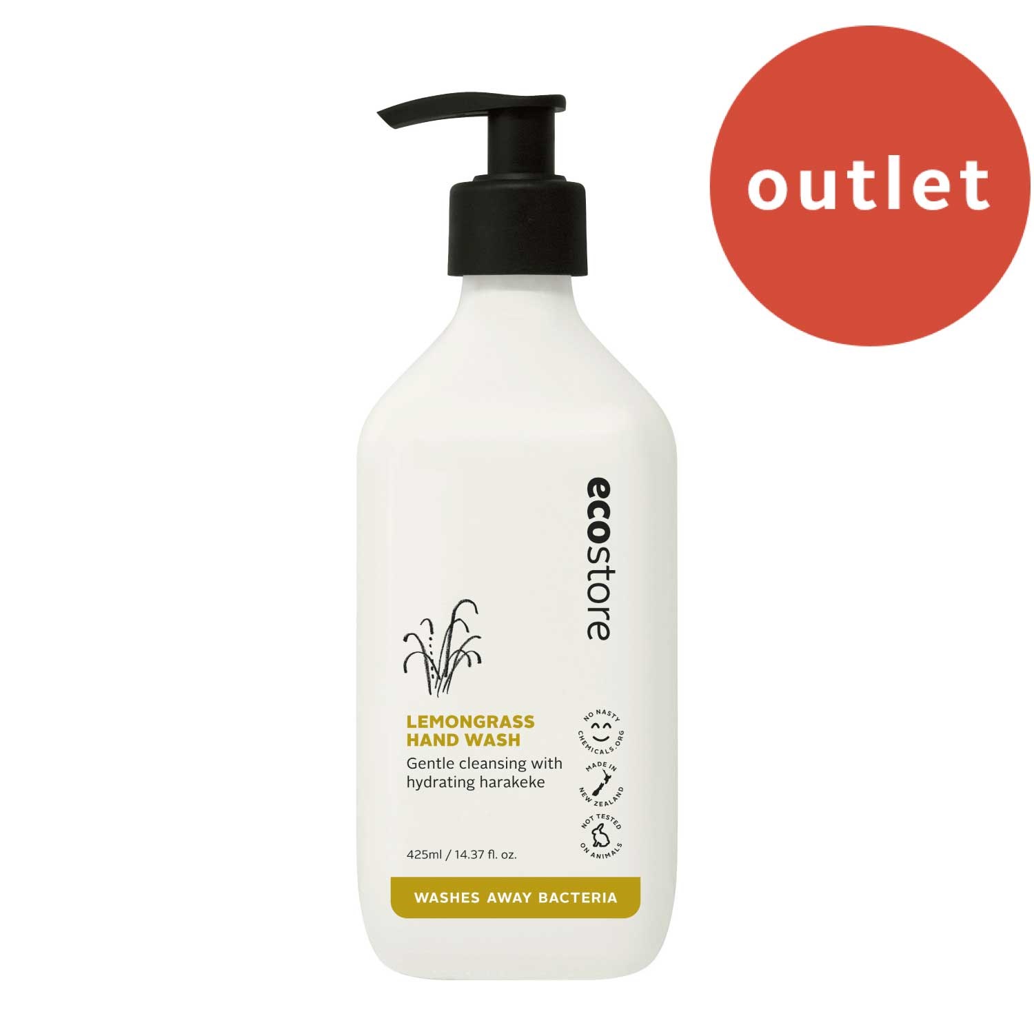 ＜アウトレット＞【ecostore】ハンドウォッシュポンプ ＜レモングラス＞ 425mL
