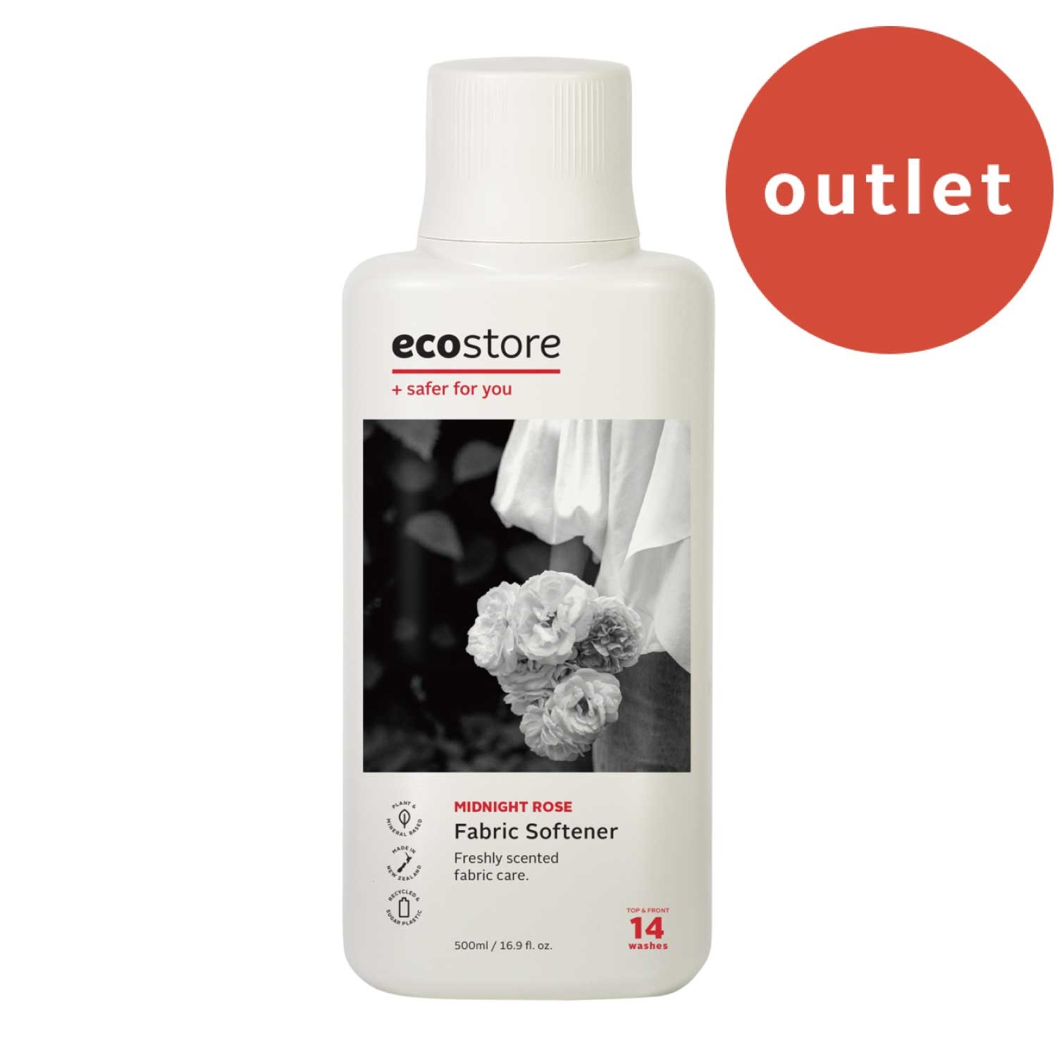 ＜アウトレット＞【ecostore】ファブリックソフナー ＜ミッドナイトローズ＞ 500mL