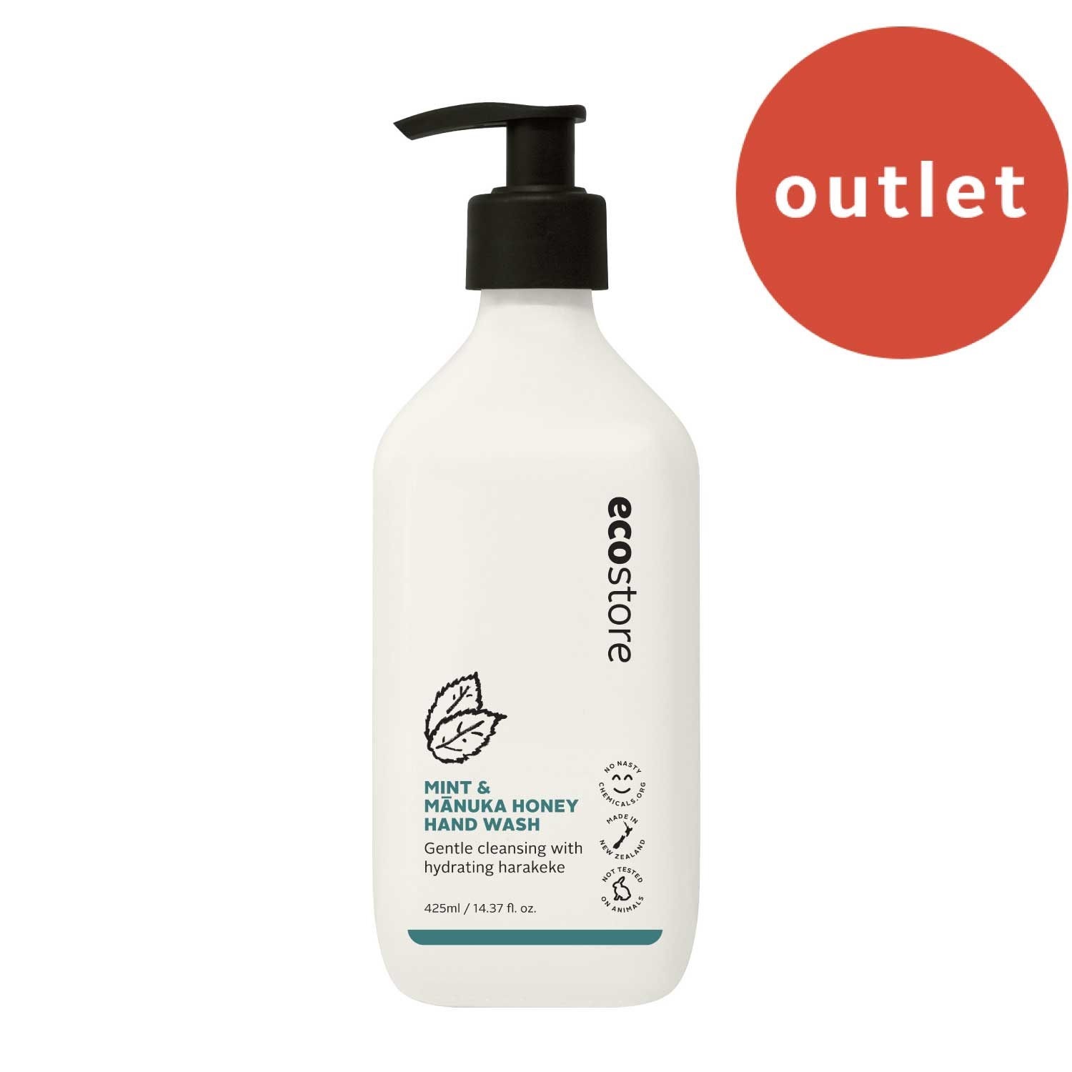 ＜アウトレット＞【ecostore】ハンドウォッシュポンプ ＜ミント＆マヌカハニー＞ 425mL
