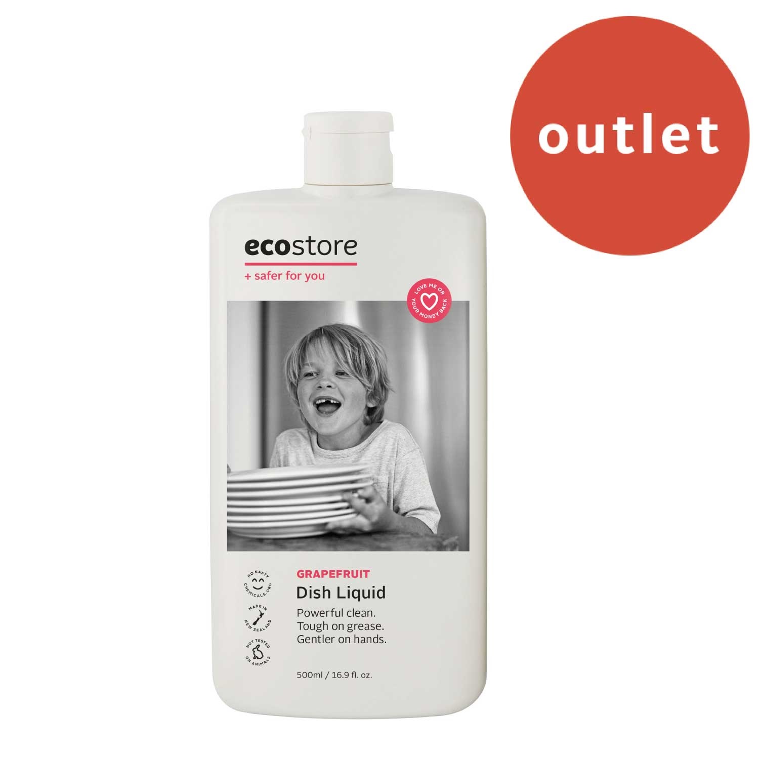 ＜アウトレット＞【ecostore】ディッシュウォッシュ リキッド ＜グレープフルーツ＞ 500mL