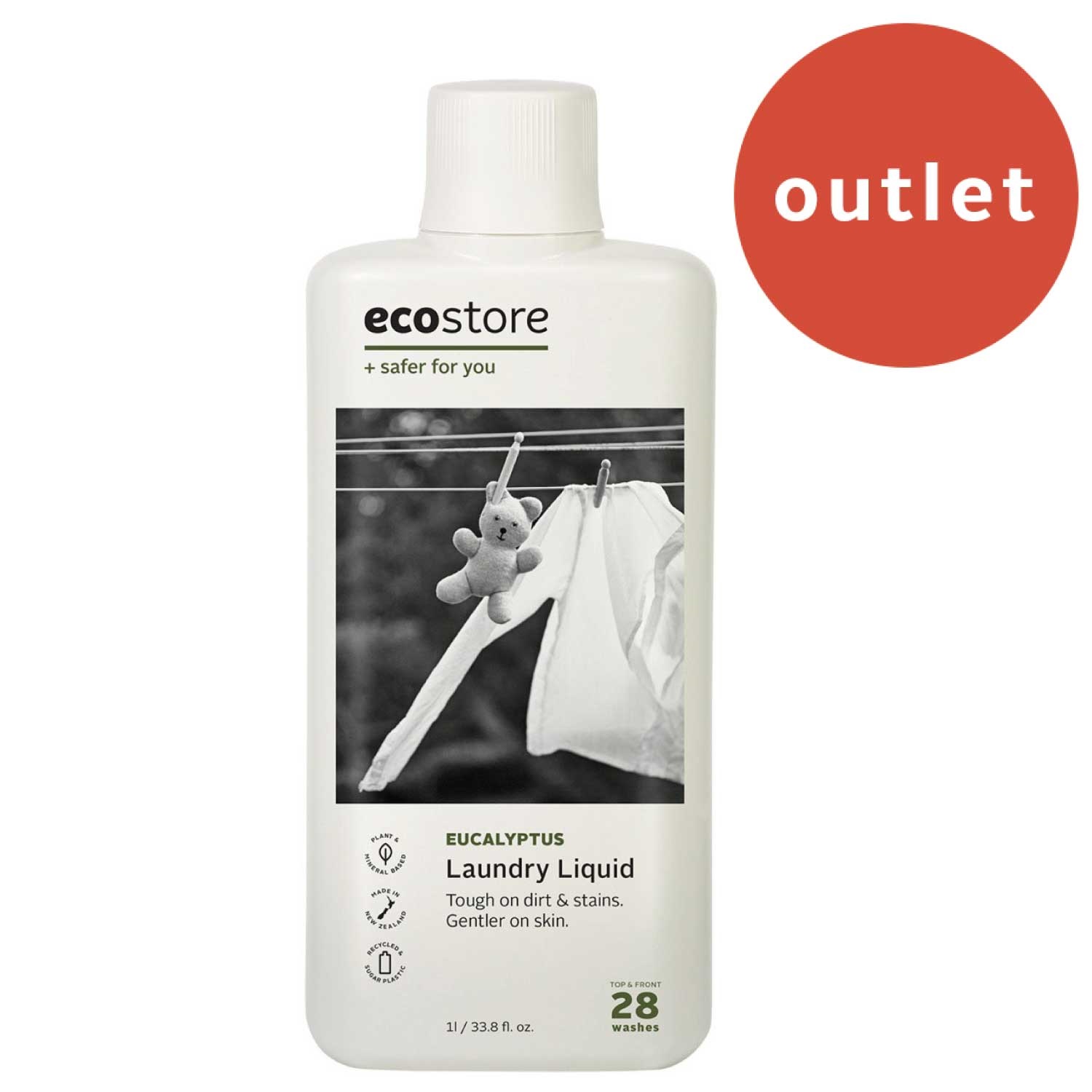 ＜アウトレット＞【ecostore】ランドリーリキッド ＜ユーカリ＞ 1L