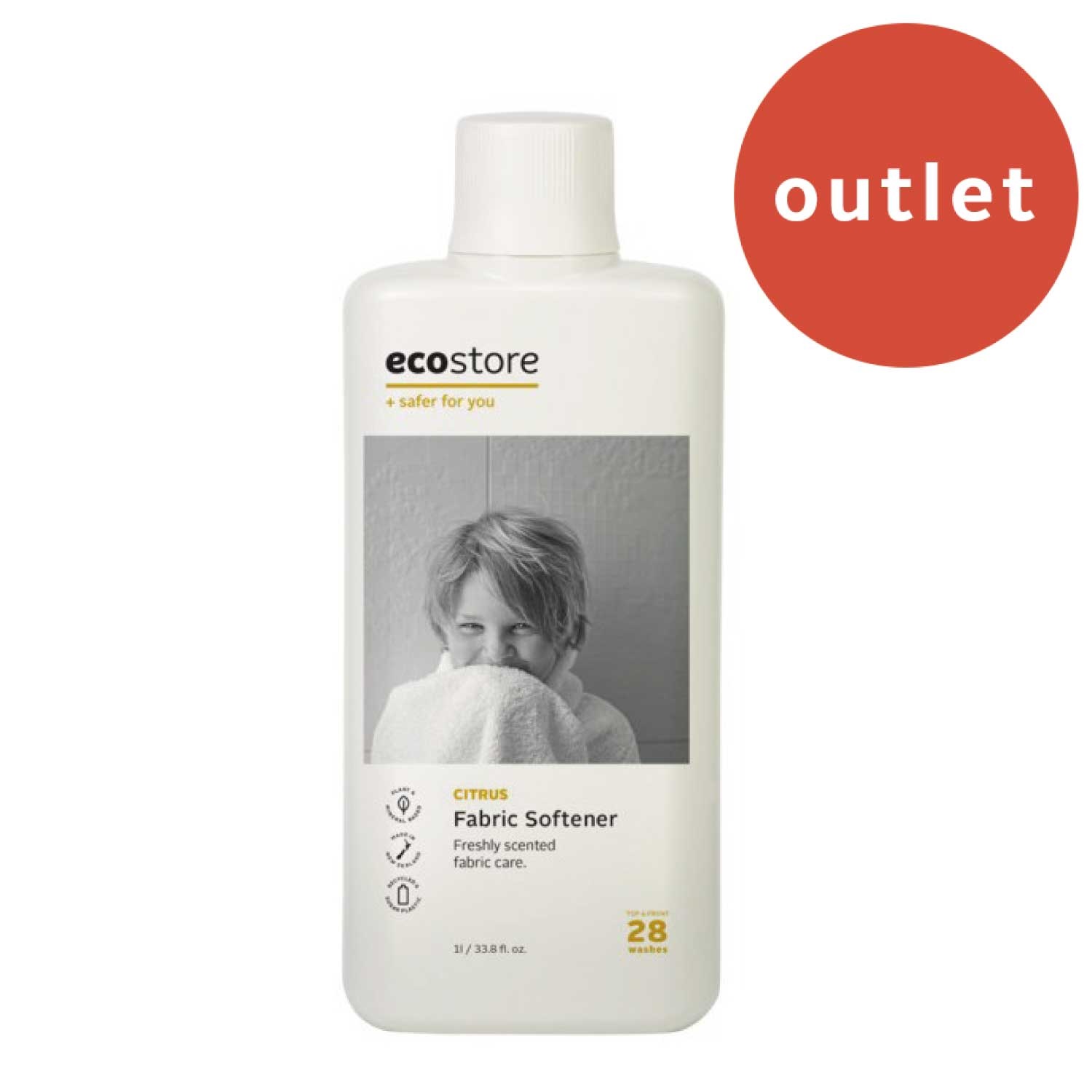 ＜アウトレット＞【ecostore】ファブリックソフナー ＜シトラス＞ 1L