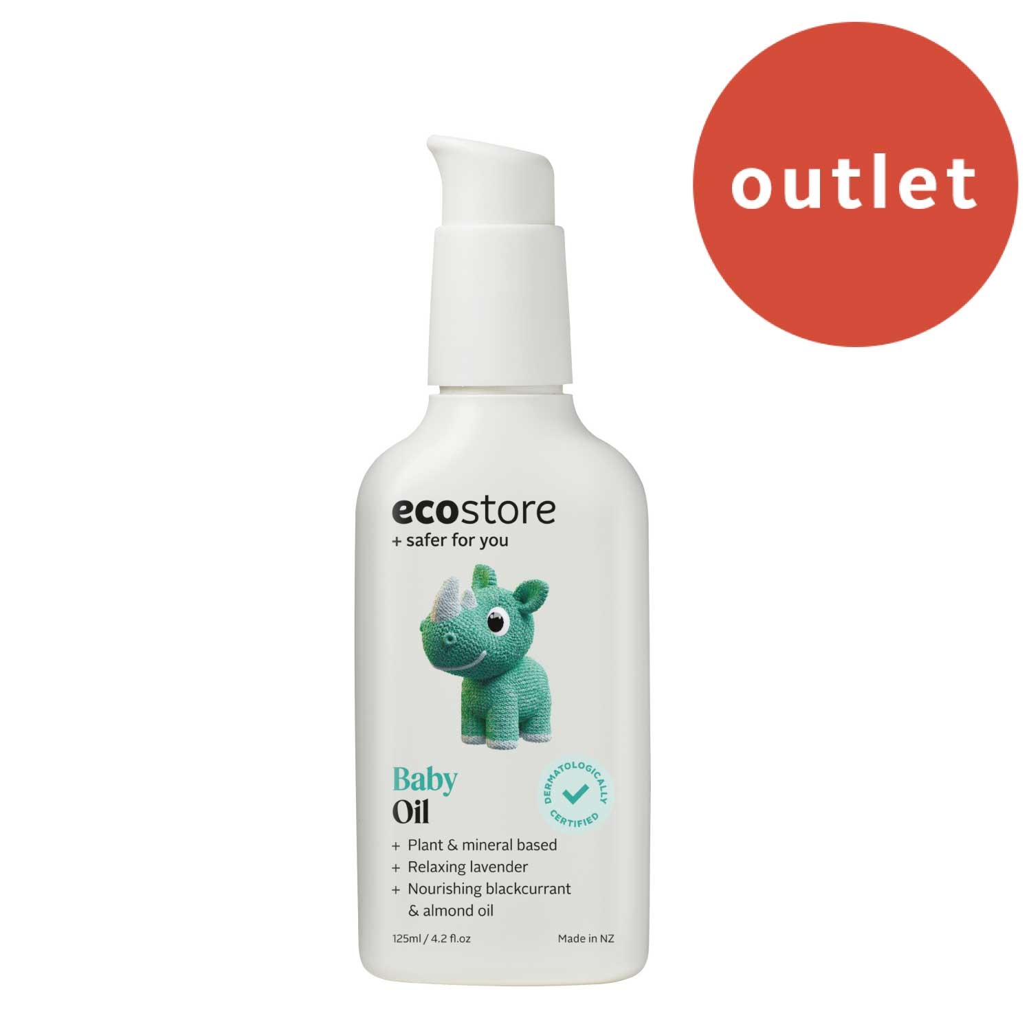 ＜アウトレット＞【ecostore】ベビーオイル 125mL