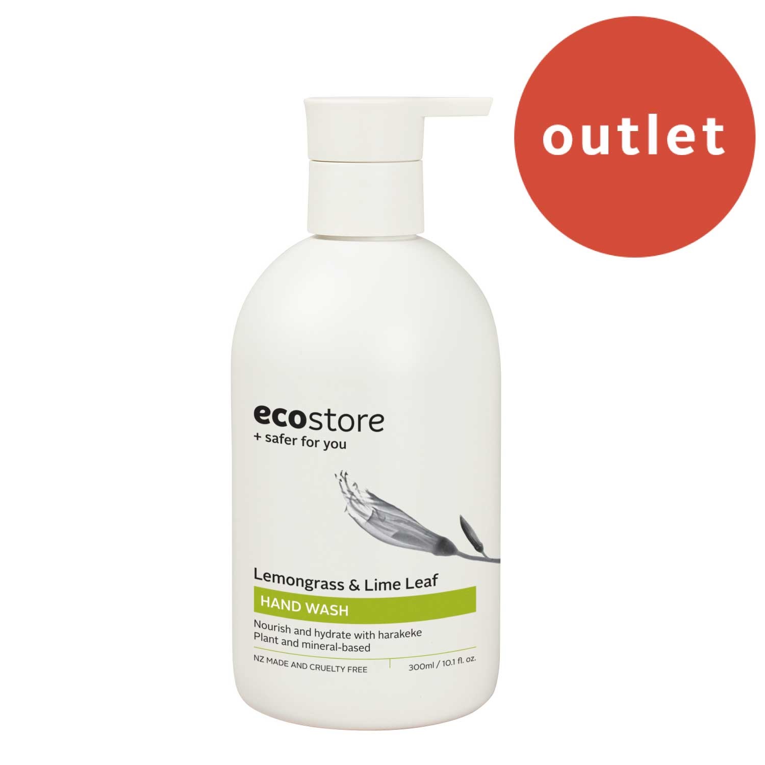 ＜アウトレット＞【ecostore】ハンドウォッシュポンプ ＜レモングラス＆ライムリーフ＞ 300mL
