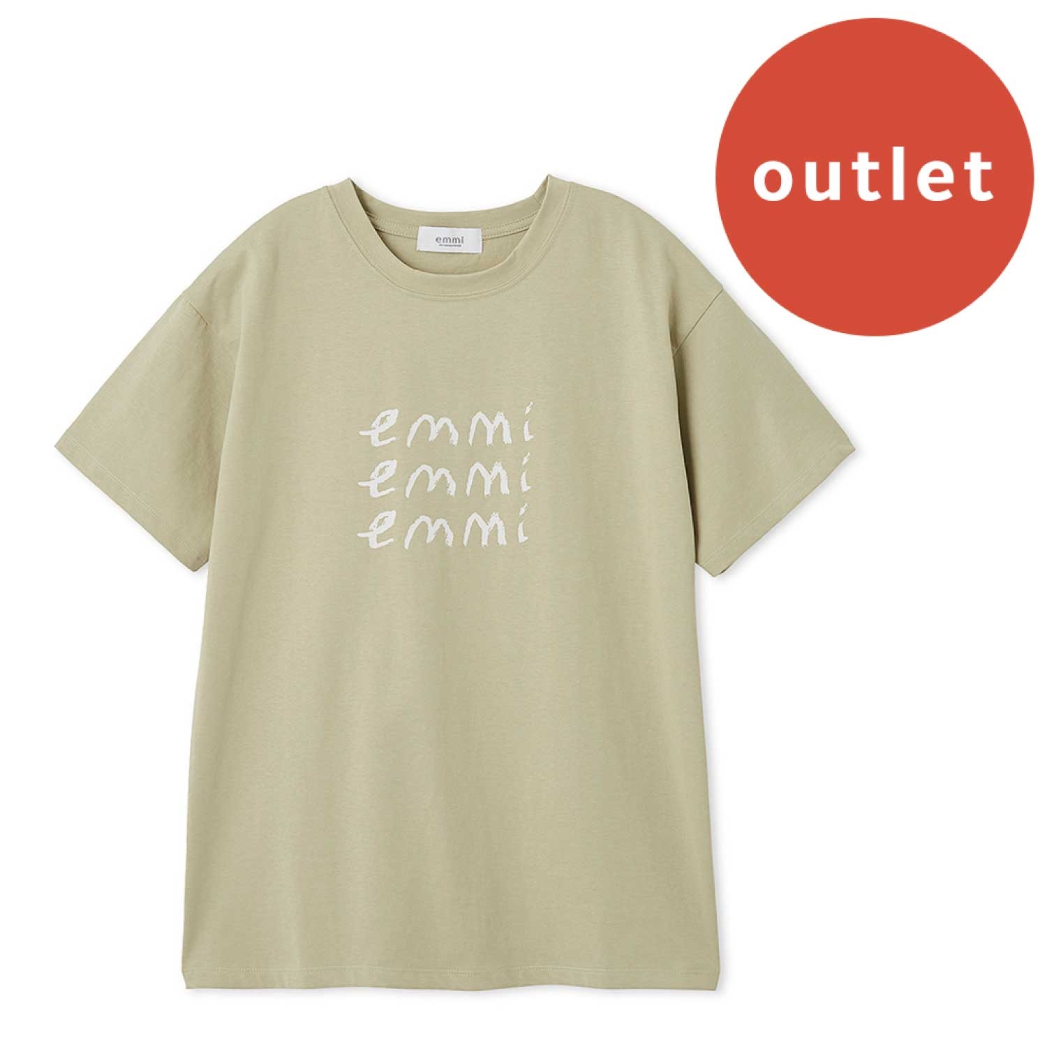 ＜アウトレット＞【emmi×ecostore】UpDRIFT® emmiロゴTシャツ ＜全２色＞