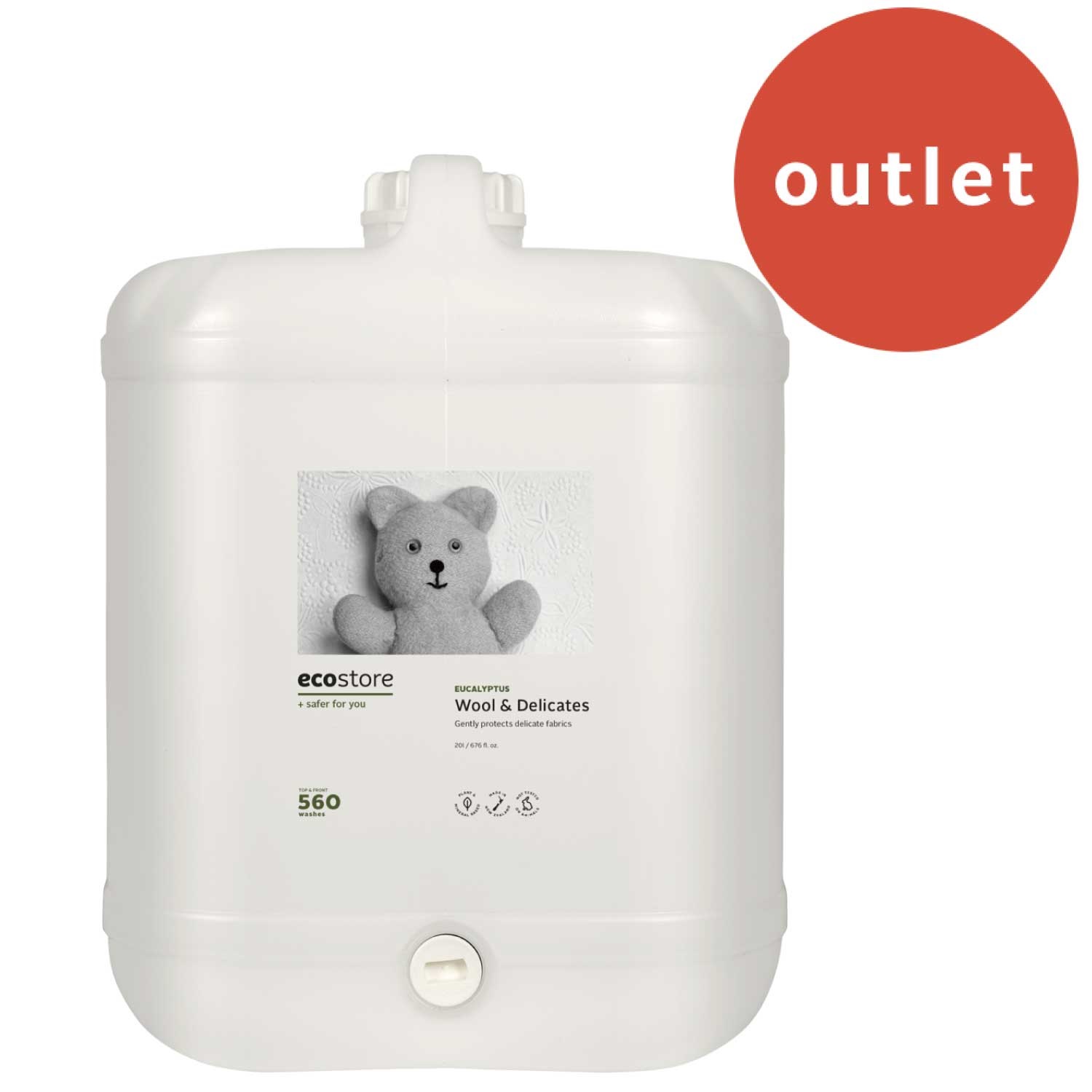 ＜アウトレット＞【ecostore】デリケート＆ウールウォッシュ ＜おしゃれ着用＞ バルク 20L