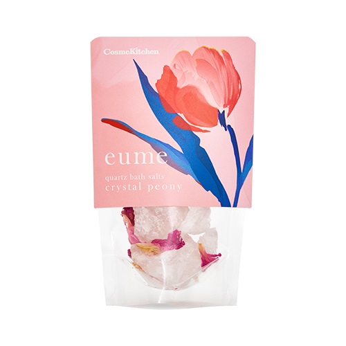 【eume】＜FLOWER>クォーツバスソルト　クリスタルピオニー　トライアル