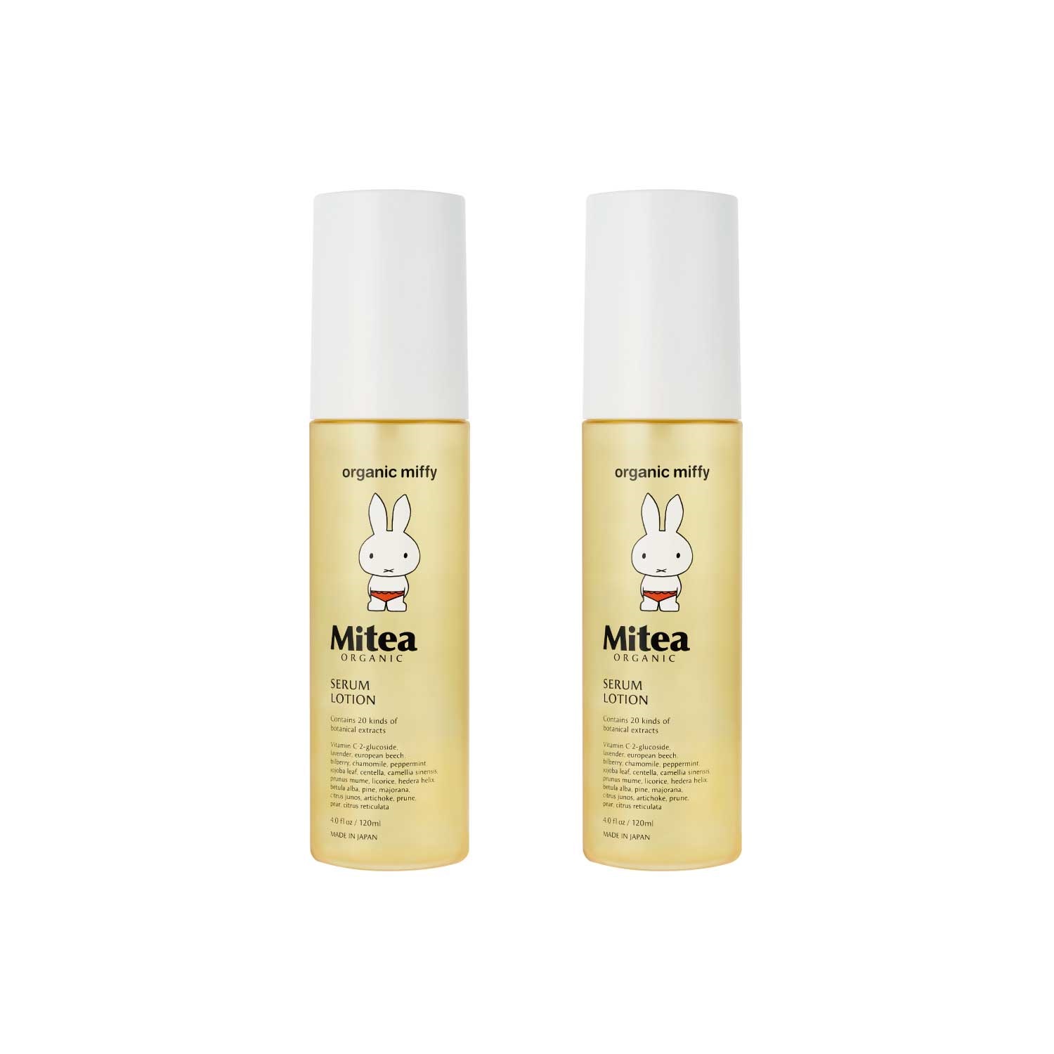 【Mitea ORGANIC】＜5%OFF＞miffyデザイン ホワイトセラムローション2本セット