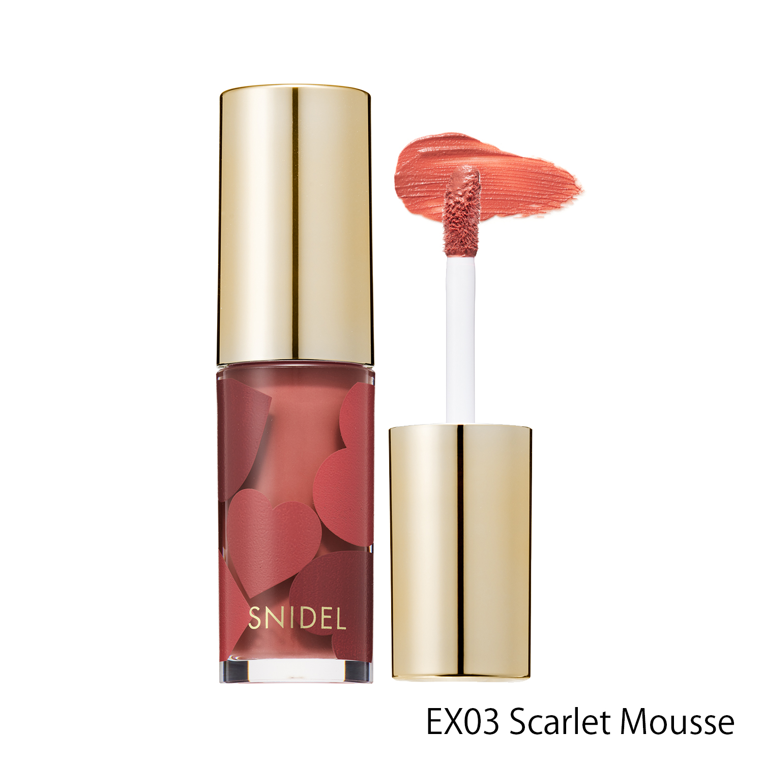 【SNIDEL BEAUTY】ピュア リップ スフレ＜限定品全2種＞＜2024 Valentine Collection＞(EX03 Scarlet Mousse)