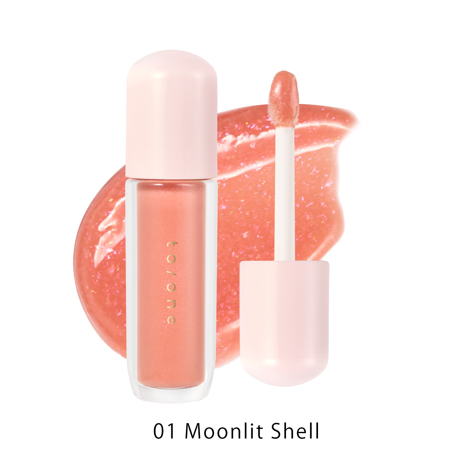 【to/one】ペタル ブルーミング グロス C［01～03］＜2026 Summer Collection＞(01 Moonlit Shell)