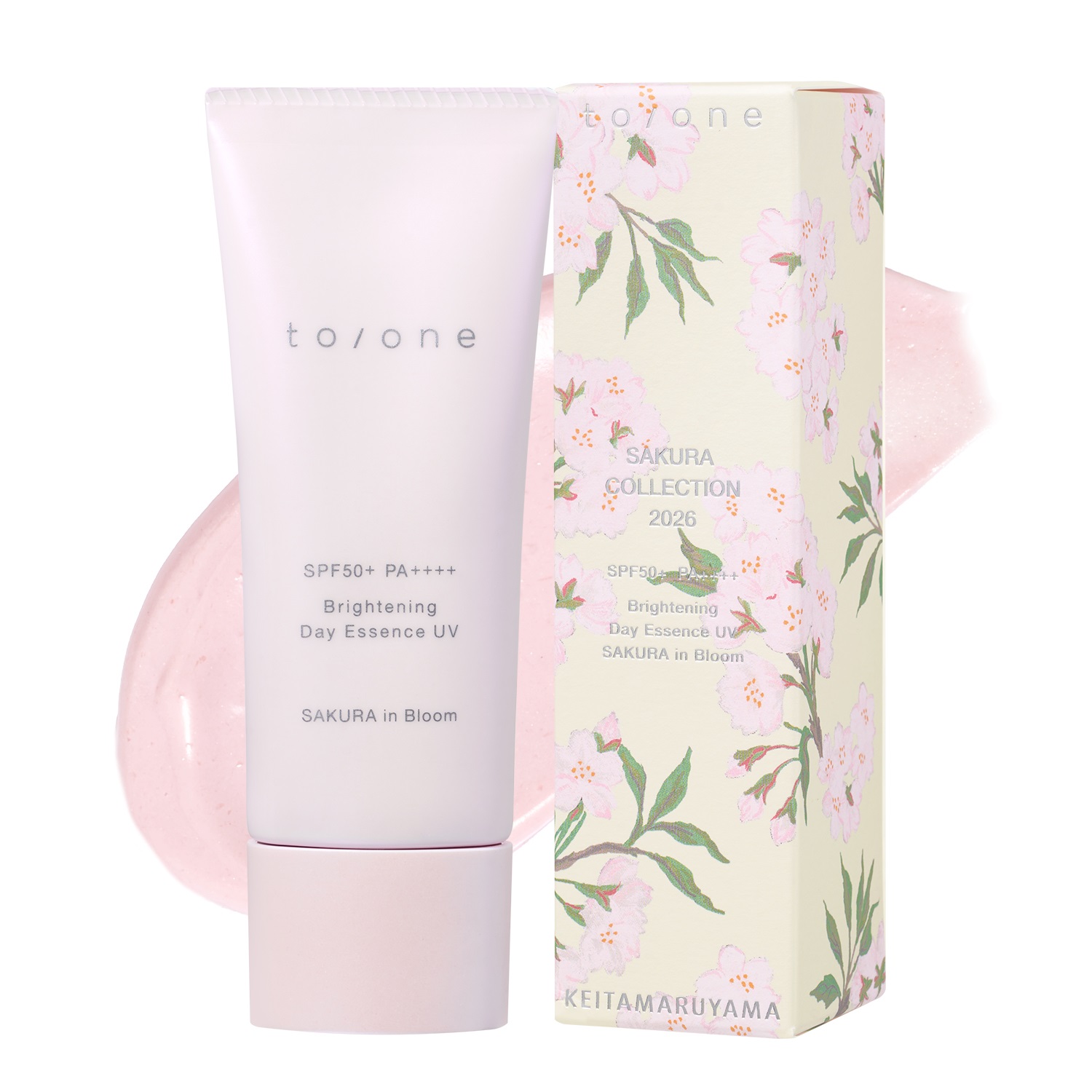 ＜先行予約＞【to/one×KEITAMARUYAMA】ブライトニング デイエッセンス UV SAKURA in Bloom＜限定品＞