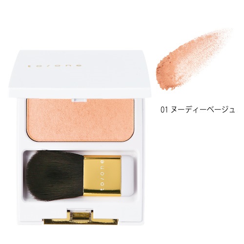 【to/one】ペタル チーク＜全2色＞(※01：ヌーディーベージュ - 01: Nude Beige)