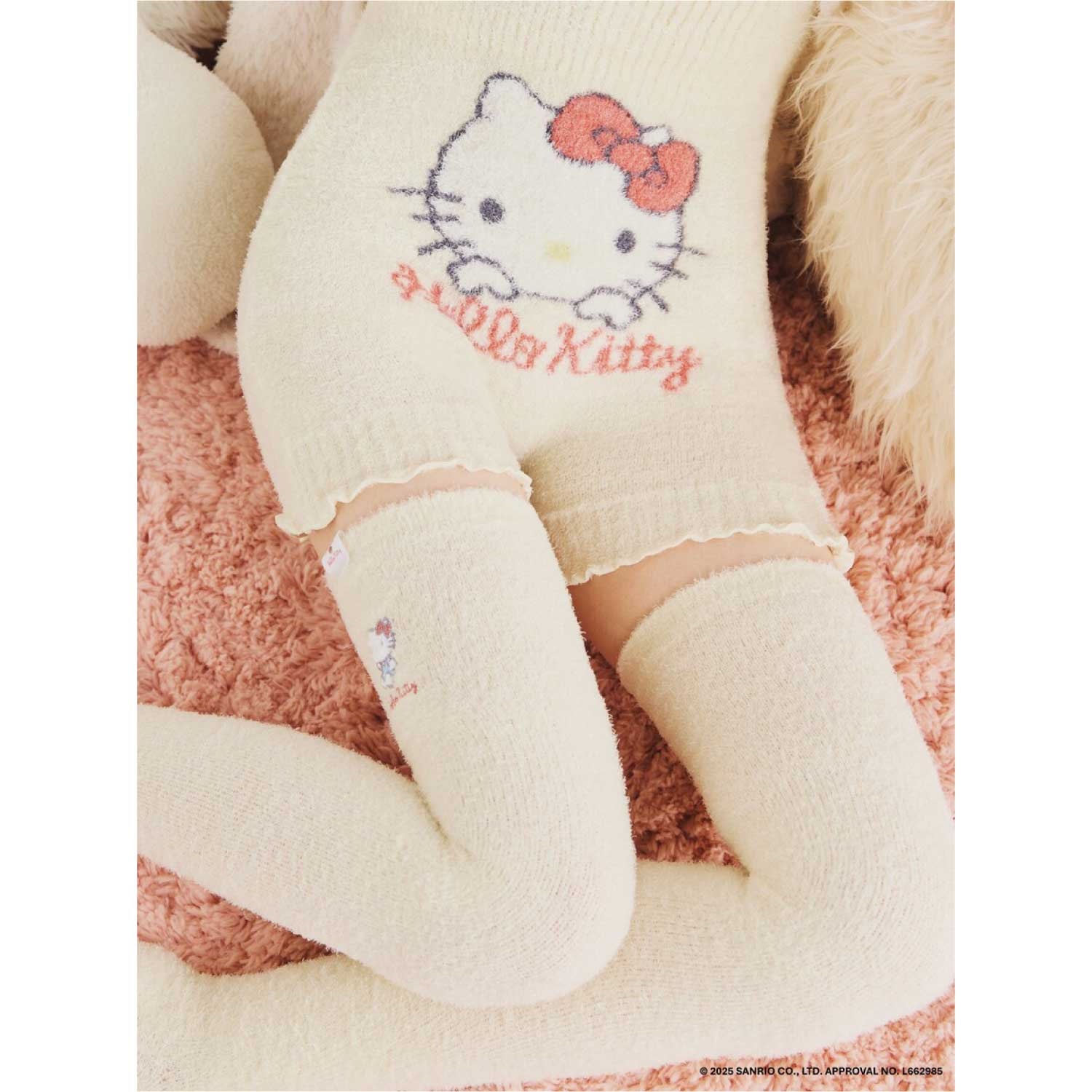 Ballelite】ハローキティ もこもこ腹巻付きパンツ IVR ＜M/L